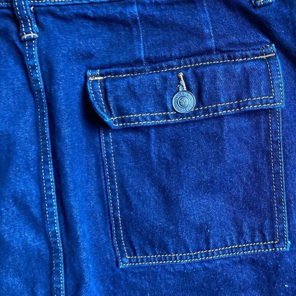 CURRENT ELLIOT DENIM CARPENTER style MIDI DENIM SKIRT SIZE 30==8/10 US - Picture 6 of 8